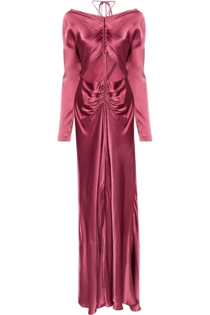 Alberta Ferretti Robe mi-longue à fini satiné
