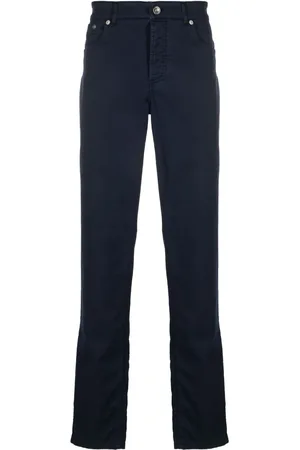 Brunello Cucinelli Jean slim à taille basse