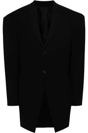 Rick Owens Manteau EDFU à simple boutonnage