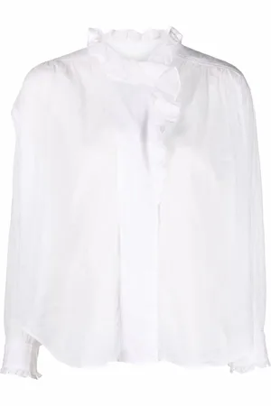 Marant Etoile Blouse volantée à col montant