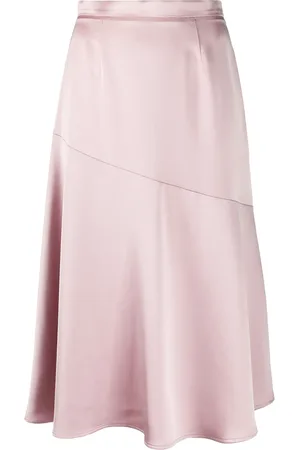 BLANCA Jupe satinée à taille haute