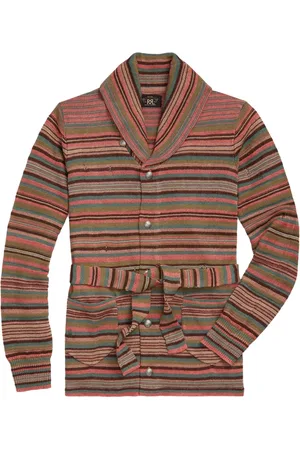 Ralph Lauren Cardigan rayé Lydia à taille ceinturée