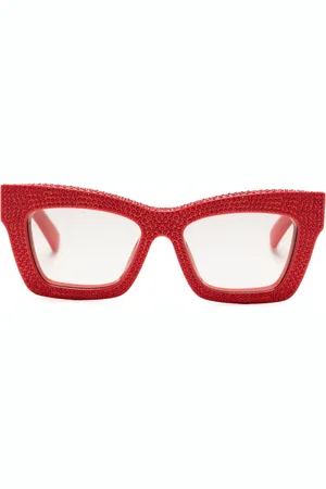 Salvatore Ferragamo Lunettes de soleil ornées de cristaux