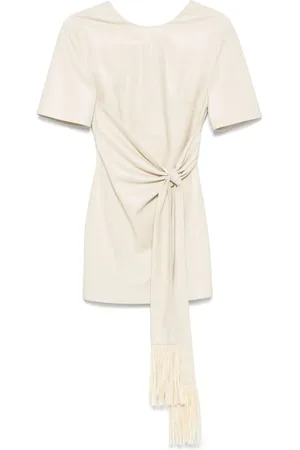 Nanushka Robe courte à détail de nœud