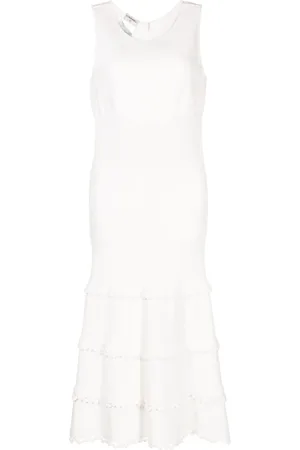 CHANEL Robe mi-longue à design sans manches