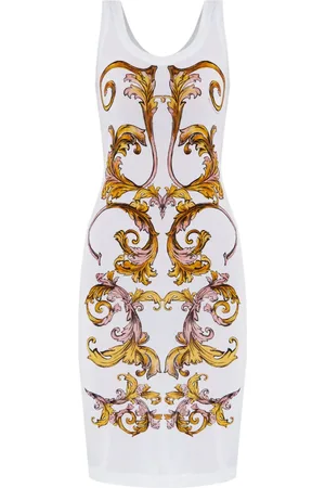 VERSACE Robe à imprimé baroque