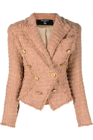 Balmain Veste croisée en tweed