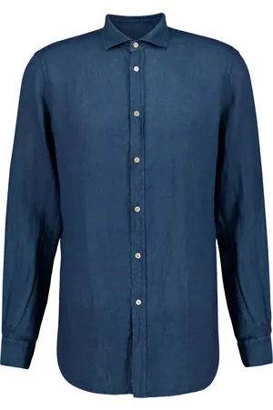 Boglioli Chemise en lin à manches longues