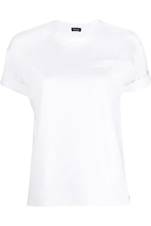 Kiton T-shirt en coton à poche plaquée