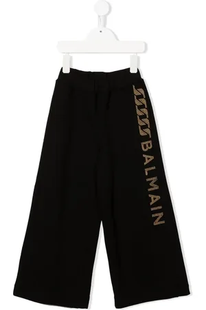 Balmain Pantalon clouté à détail de logo