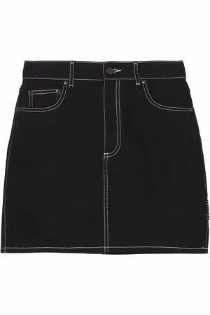 Burberry Jupe en jean à coutures contrastantes