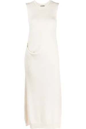 Jil Sander Robe longue en maille fine