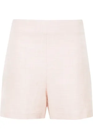 Serafini Short en chambray à taille ceinturée