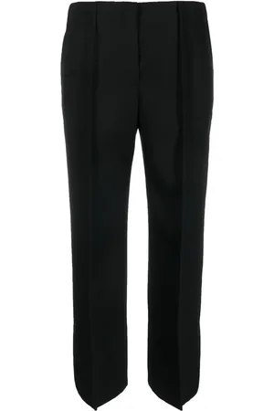Jil Sander Pantalon court en laine à coupe ample