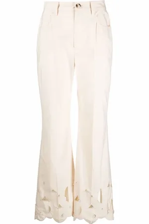 Nanushka Pantalon évasé à broderies