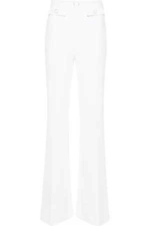 Elisabetta Franchi Pantalon évasé à plaque logo