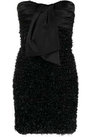 Balmain Robe courte en tweed à fini métallisé