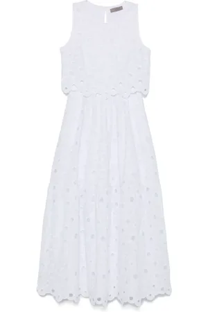 D.EXTERIOR Robe longue à broderie anglaise