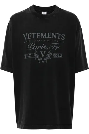 Vetements T-shirt en coton à logo imprimé
