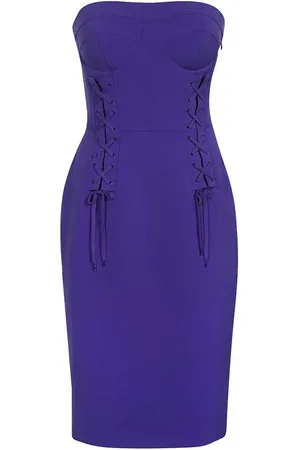 Moschino Robe mi-longue à épaules dénudées