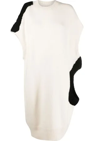 KRIZIA Robe en cachemire à design colour block