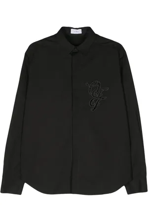 OFF-WHITE Chemise à logo brodé