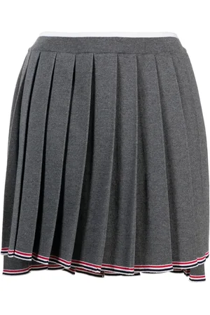 Thom Browne Jupe plissée à ourlet asymétrique