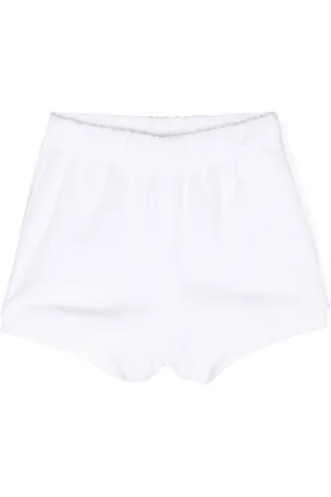 K-Way Short E. Noisette à logo appliqué