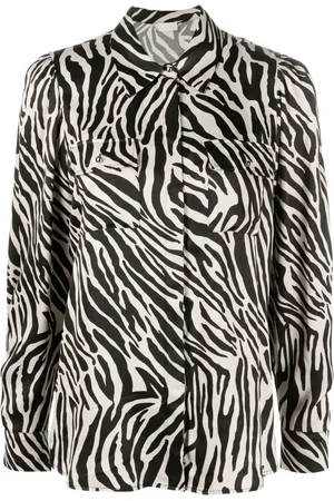 Liu Jo Chemise en satin à imprimé zébré