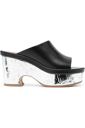 Chloé Mules en cuir Oli à plateforme