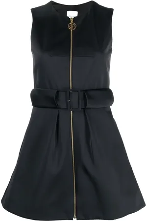 Patou Robe zippée courte à design sans manches