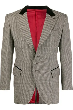 Jean Paul Gaultier Blazer à bordure en velours