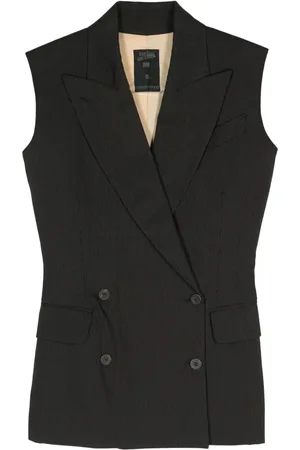 Jean Paul Gaultier Veston croisé à fines rayures (années 1980)