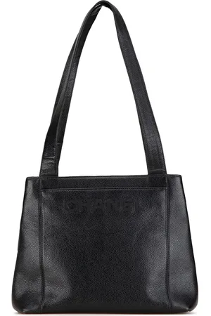 CHANEL Sac porté épaule à logo brodé (1996-1997)