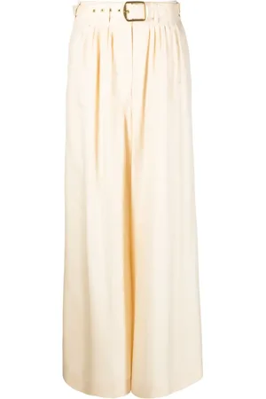ZIMMERMANN Pantalon palazzo à taille plissée