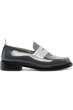 Thom Browne Mocassins en cuir verni à entaille penny