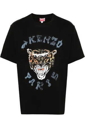 Kenzo T-shirt à motif tête de tigre signature