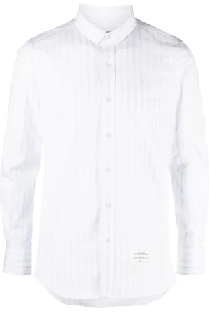 Thom Browne Chemise rayée en coton à manches longues