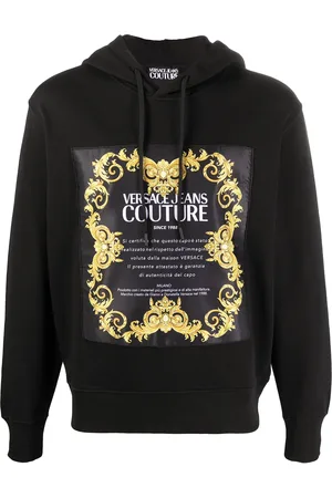 VERSACE Hoodie à logo imprimé
