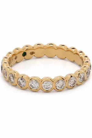COURBET Anneau Origine en recyclé 18ct pavée de diamants de synthèse