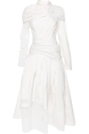 Gaby Charbachy Robe longue à empiècements en tulle