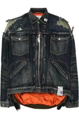 Maison Mihara Yasuhiro Veste en jean à design superposé