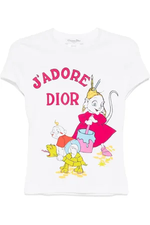 Dior T-shirt à imprimé graphique (2002)