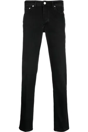 BARBA Pantalon slim à patch logo