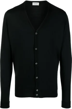 JOHN SMEDLEY Cardigan en laine mérinos à col v