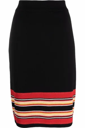 Saint Laurent Minijupe à détails rayés (années 2000)