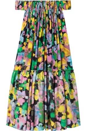 AZ FACTORY X Lutz Huelle robe mi-longue Gaia à fleurs