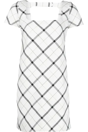 Courrèges Robe imprimée à manches courtes