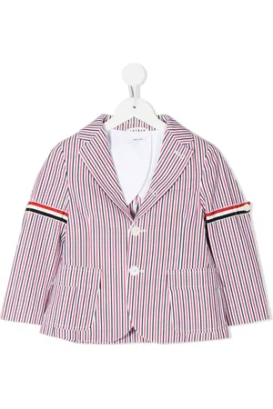 Thom Browne Blazer rayé à simple boutonnage