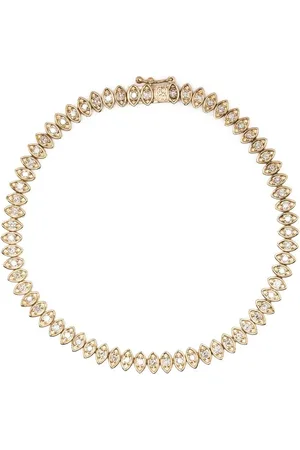 Sydney Evan Bracelet Evil Eye en blanc 14ct pavé de diamants